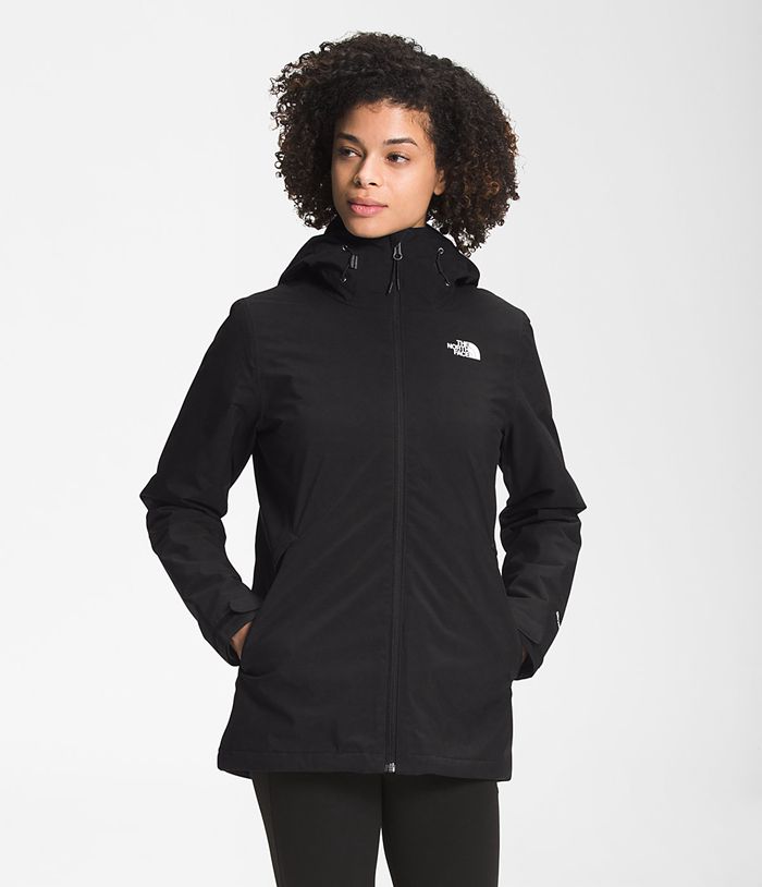 Casaca Impermeable The North Face Mujer Carto Triclimate® Negras - Peru 23084ROGU